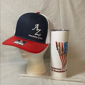 AZ Foundation Red, White, and Blue Cap and Tumbler Set